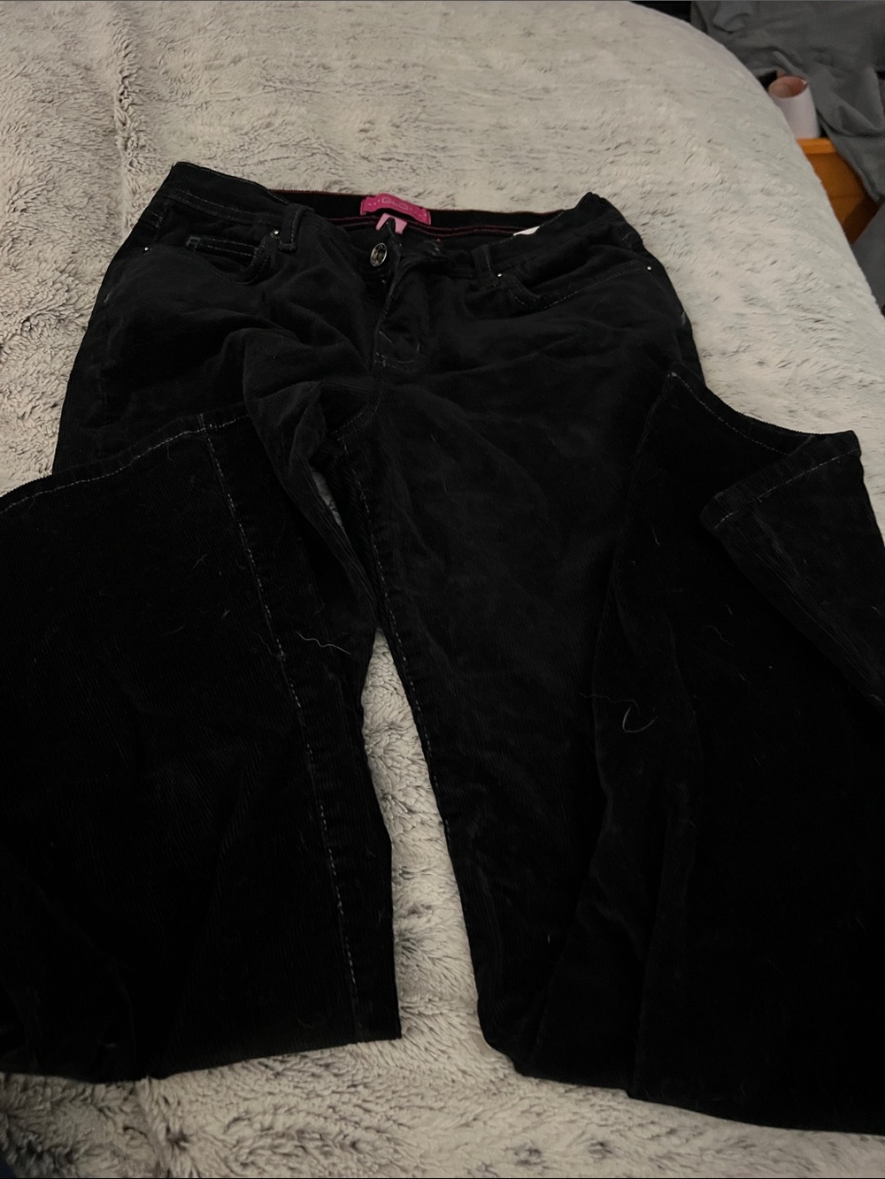 5/$10 item GLO jeans Black Corduroy Flare Wide-Leg Jeans